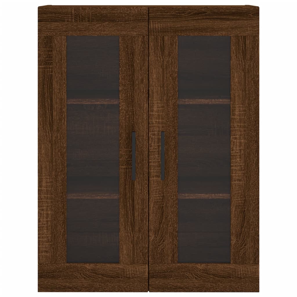 vidaXL Aparador alto madera contrachapada marrón roble 69,5x34x180 cm