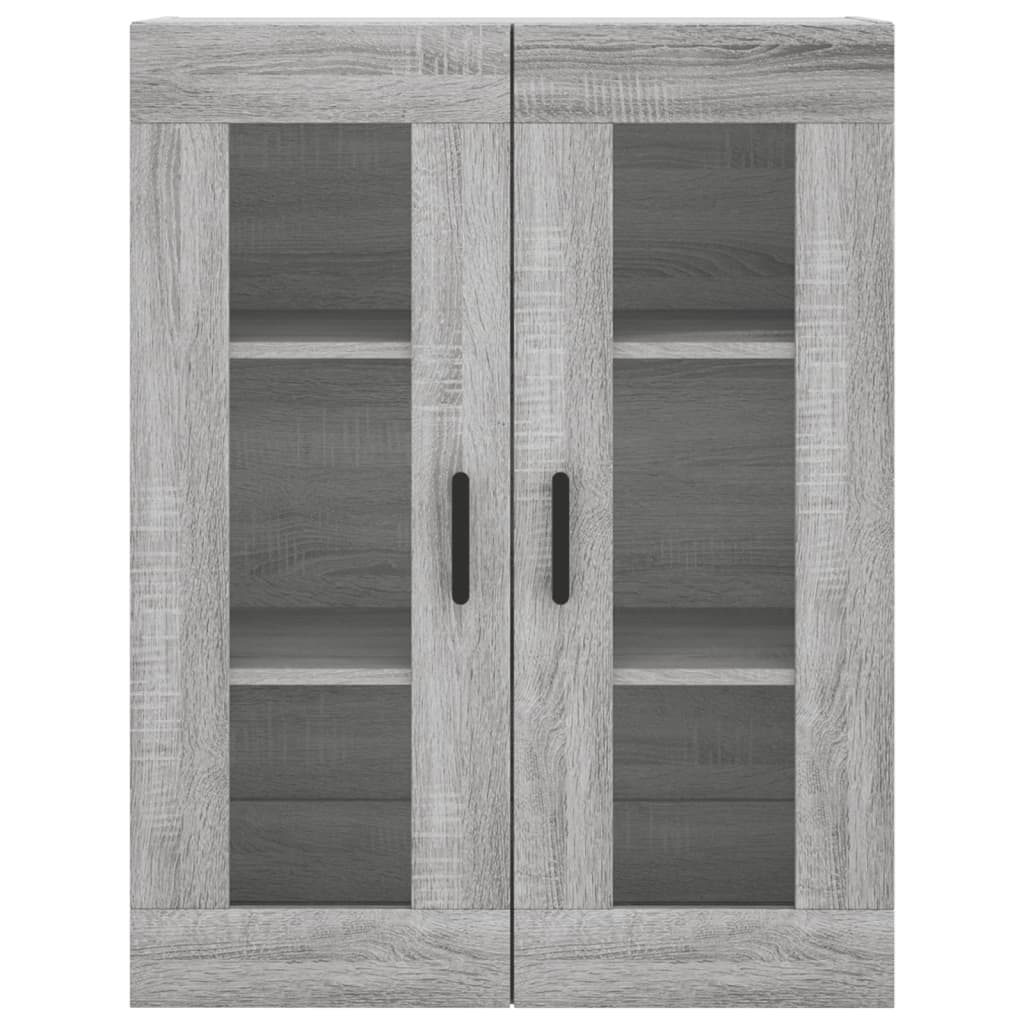 vidaXL Aparador alto madera contrachapada gris sonoma 69,5x34x180 cm