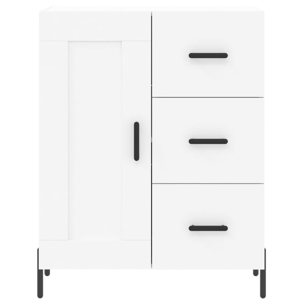 vidaXL Aparador alto madera contrachapada blanco 69,5x34x180 cm