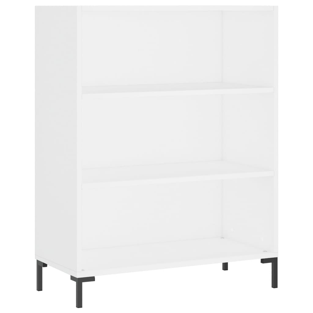 vidaXL Aparador alto madera contrachapada blanco 69,5x34x180 cm