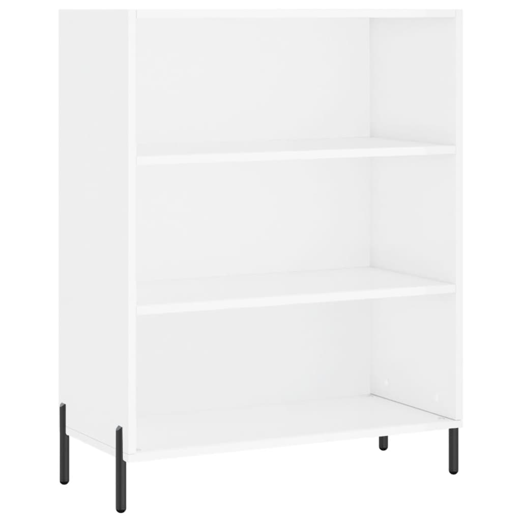 vidaXL Aparador alto madera contrachapada blanco 69,5x34x180 cm