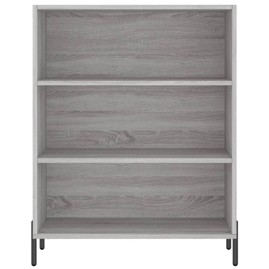 vidaXL Aparador alto madera contrachapada gris sonoma 69,5x34x180 cm