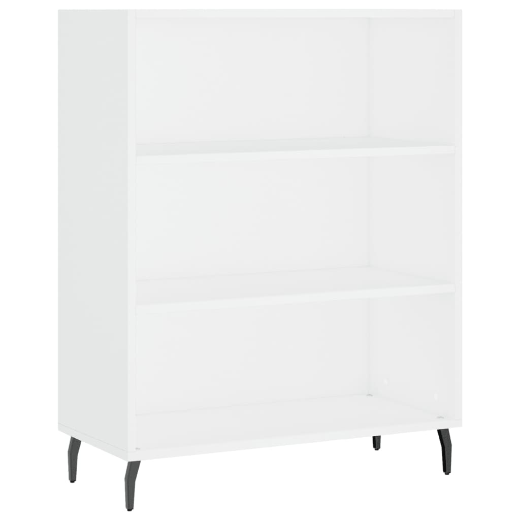 vidaXL Aparador alto madera contrachapada blanco 69,5x34x180 cm