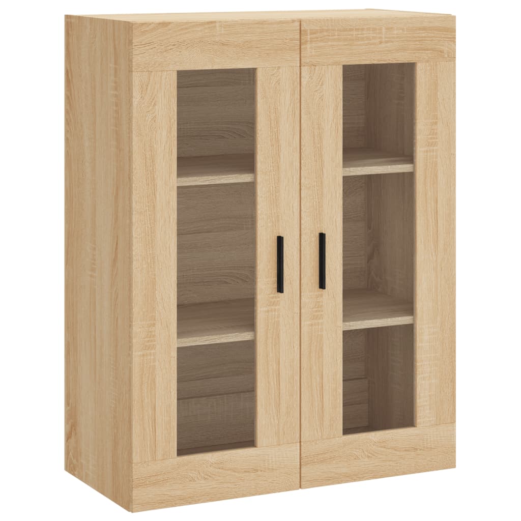 vidaXL Aparador alto madera contrachapada color roble 69,5x34x180 cm