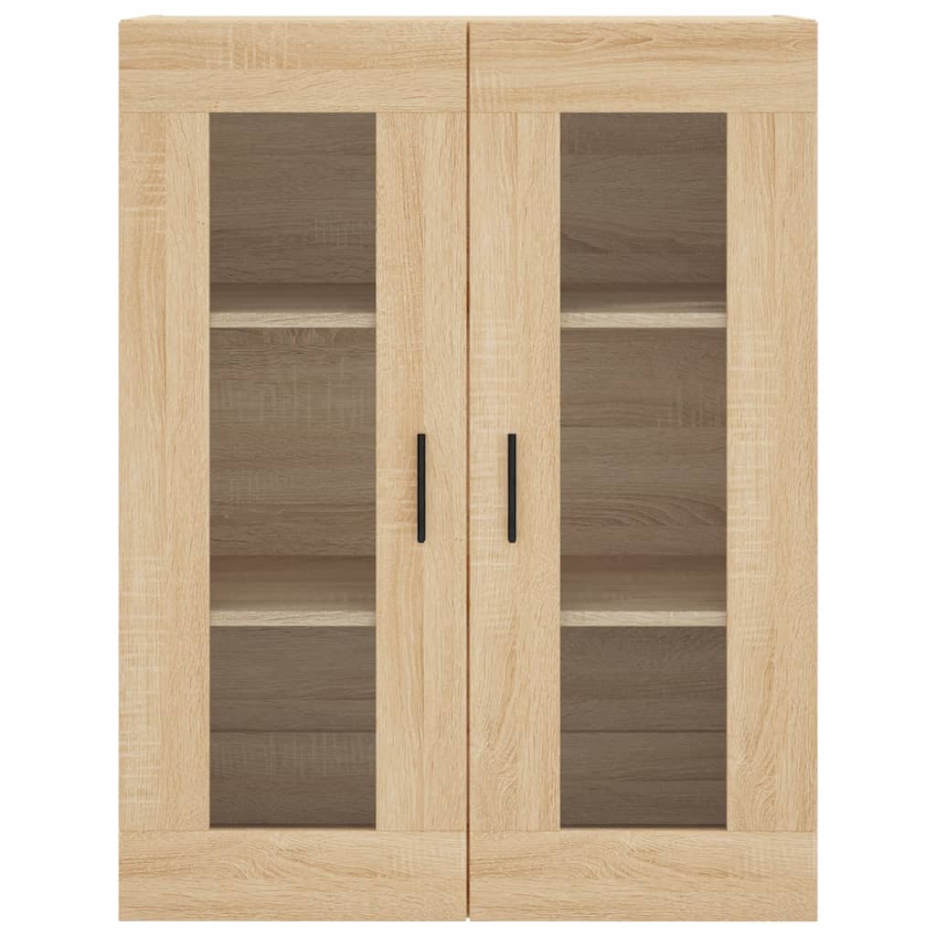 vidaXL Aparador alto madera contrachapada color roble 69,5x34x180 cm