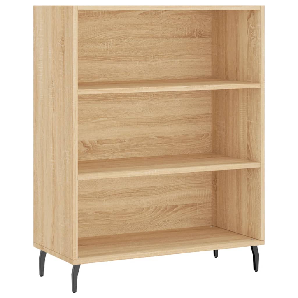 vidaXL Aparador alto madera contrachapada color roble 69,5x34x180 cm