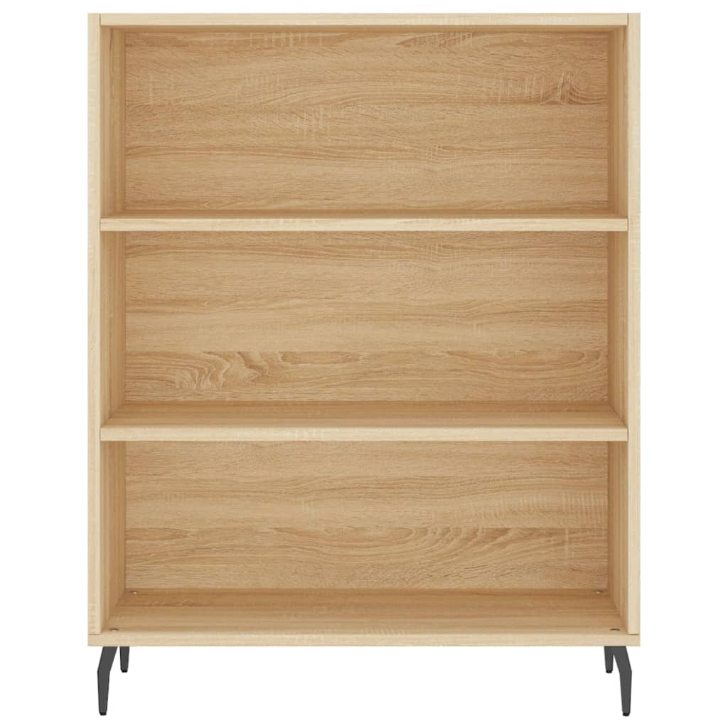 vidaXL Aparador alto madera contrachapada color roble 69,5x34x180 cm