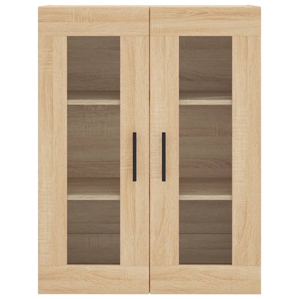 vidaXL Aparador alto madera contrachapada color roble 69,5x34x180 cm