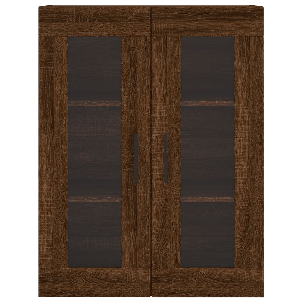 vidaXL Aparador alto madera contrachapada marrón roble 69,5x34x180 cm