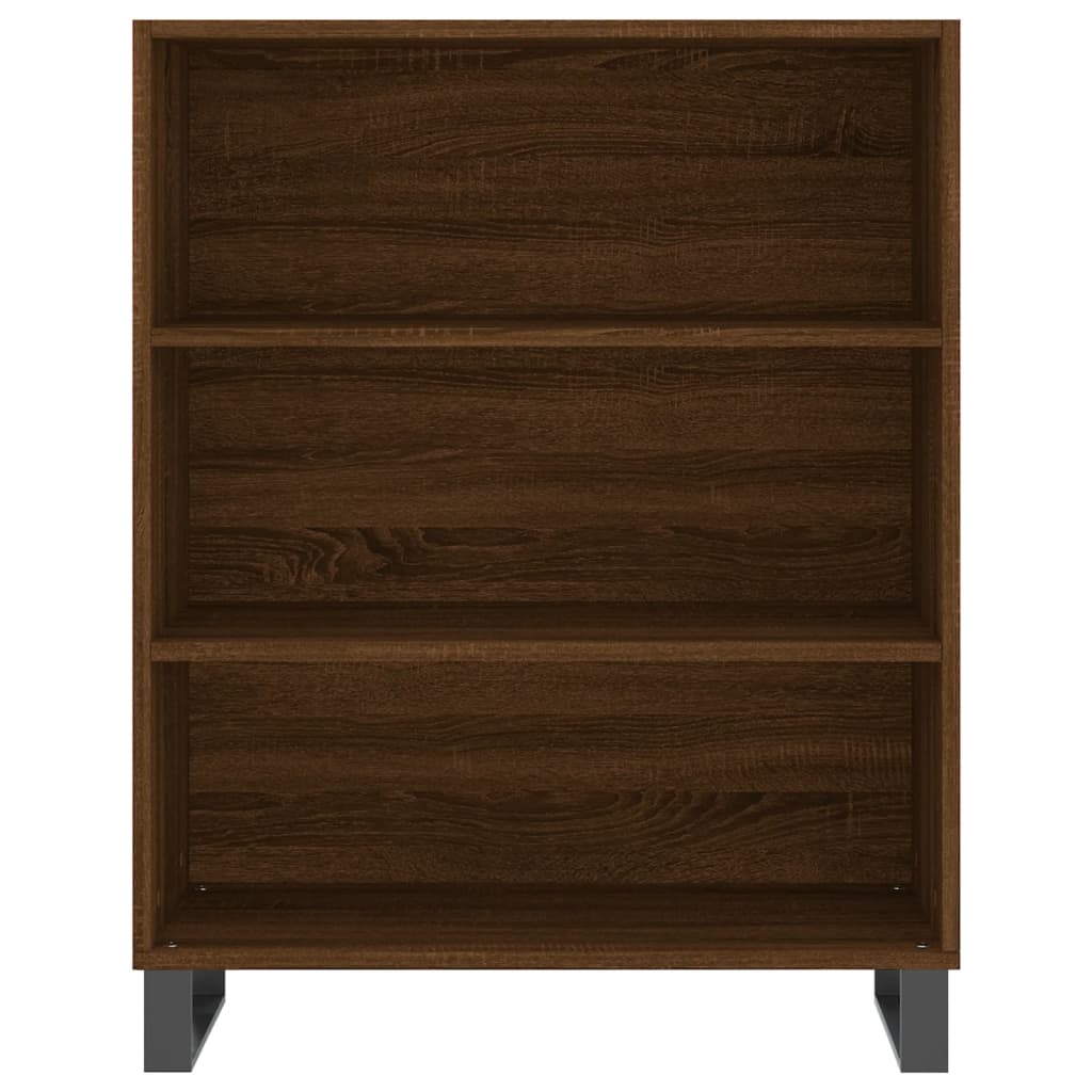 vidaXL Aparador alto madera contrachapada marrón roble 69,5x34x180 cm