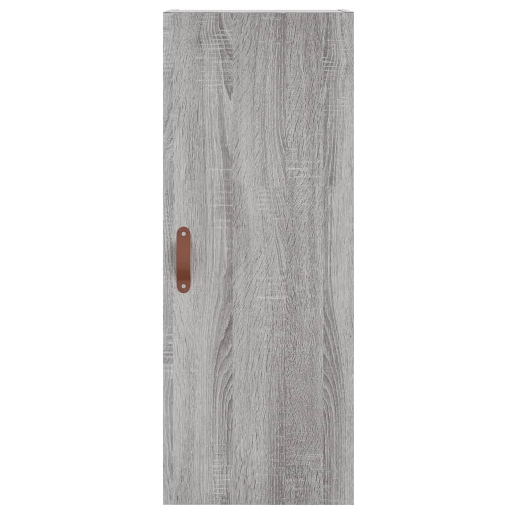 vidaXL Aparador alto madera contrachapada gris Sonoma 34,5x34x180 cm