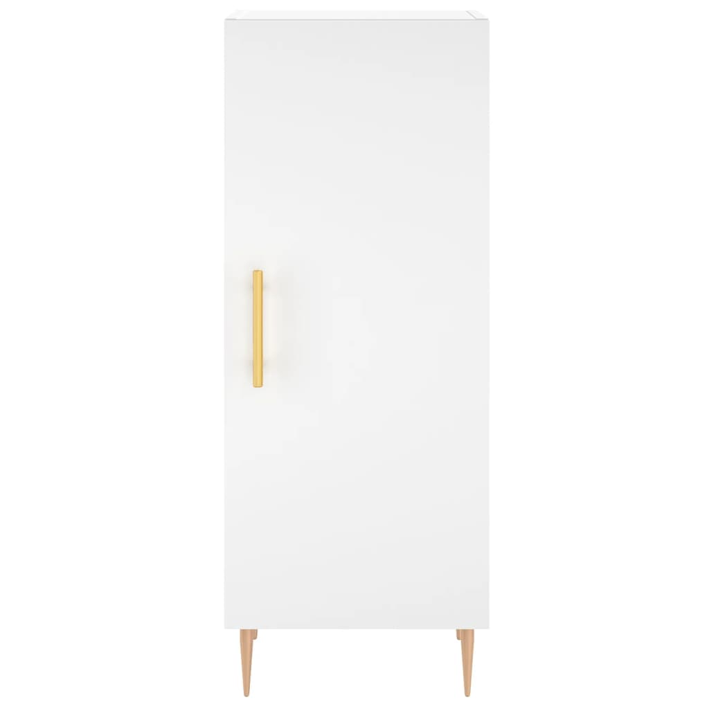 vidaXL Aparador alto madera contrachapada blanco 34,5x34x180 cm