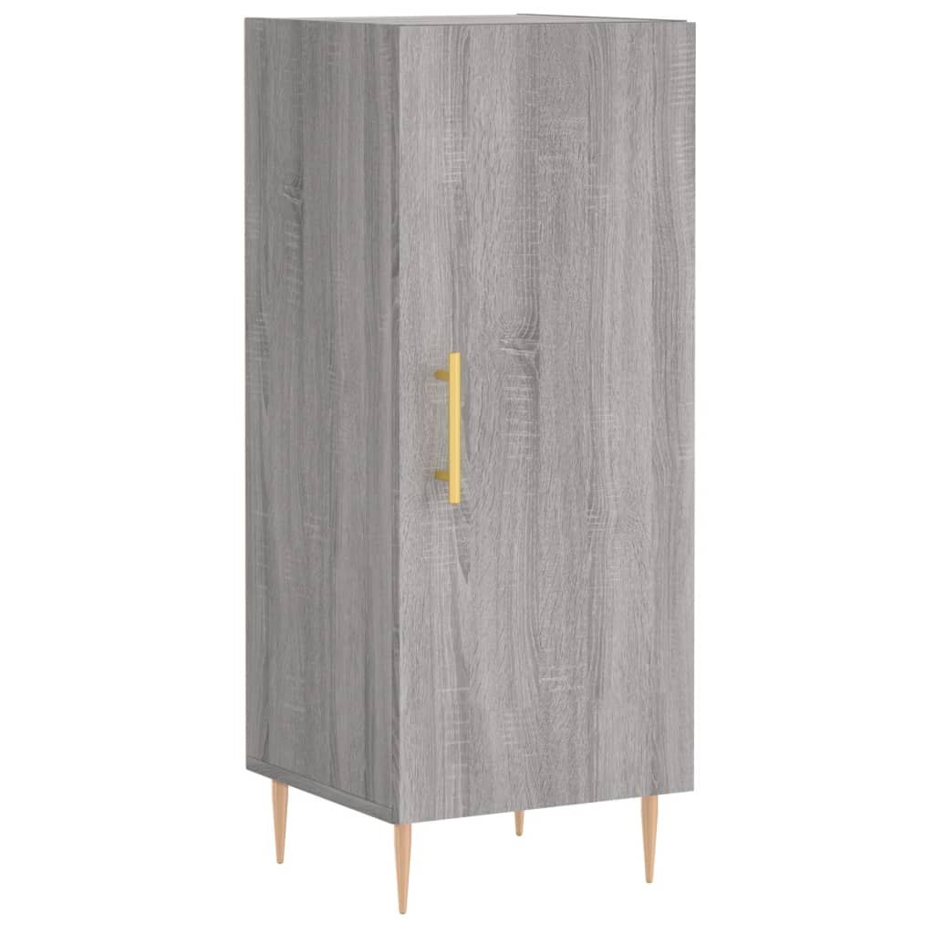 vidaXL Aparador alto madera contrachapada gris Sonoma 34,5x34x180 cm