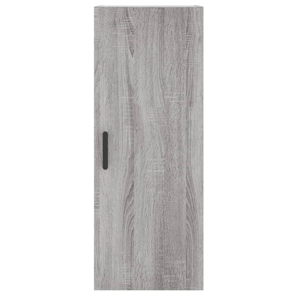 vidaXL Aparador alto madera contrachapada gris Sonoma 34,5x34x180 cm