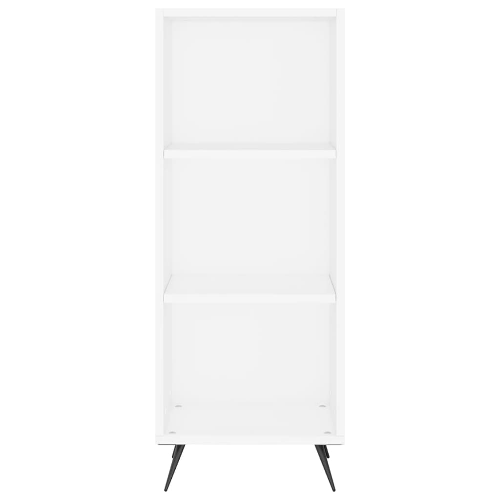 vidaXL Aparador alto madera contrachapada blanco 34,5x34x180 cm