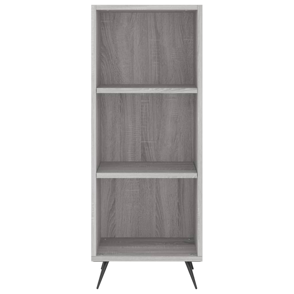 vidaXL Aparador alto madera contrachapada gris Sonoma 34,5x34x180 cm