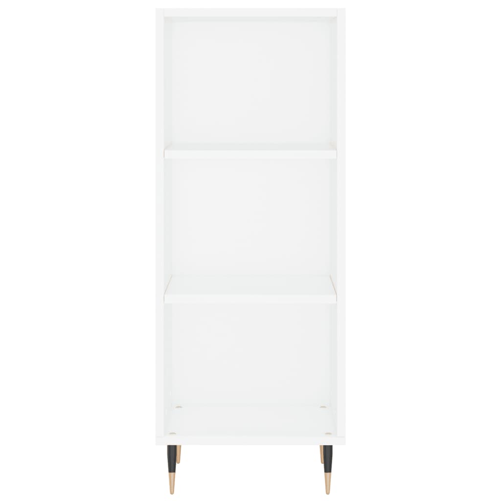 vidaXL Aparador alto madera contrachapada blanco 34,5x34x180 cm