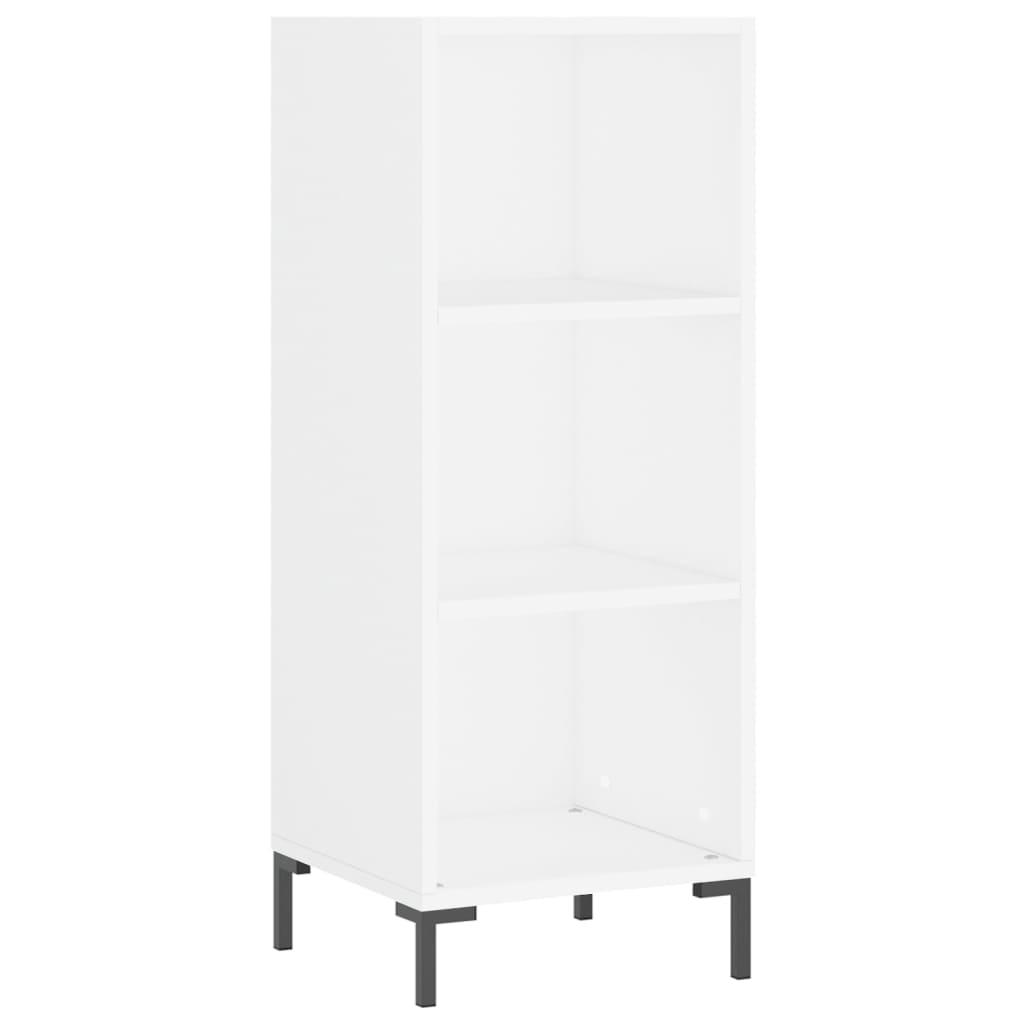 vidaXL Aparador alto madera contrachapada blanco 34,5x34x180 cm