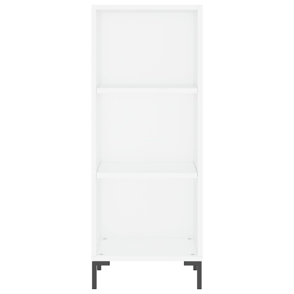 vidaXL Aparador alto madera contrachapada blanco 34,5x34x180 cm