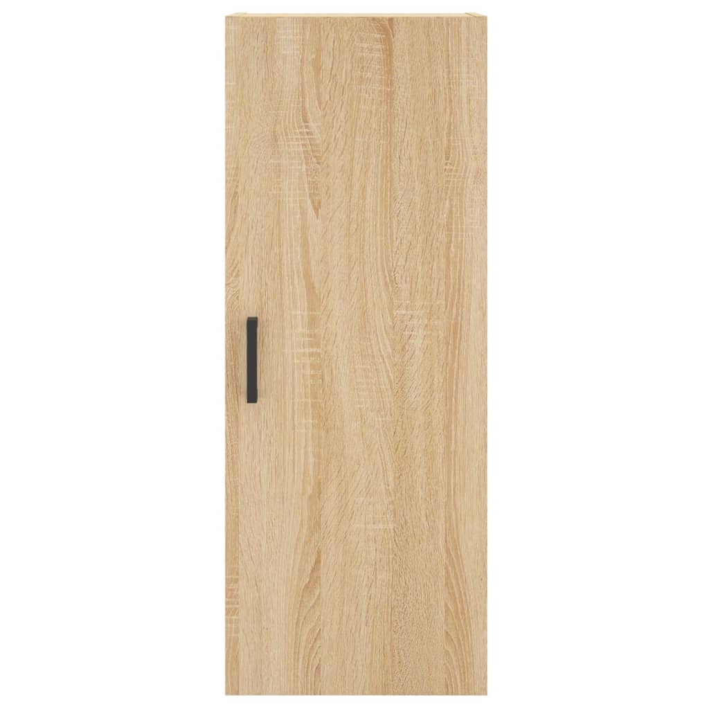 vidaXL Aparador de madera contrachapada roble Sonoma 34,5x34x180 cm