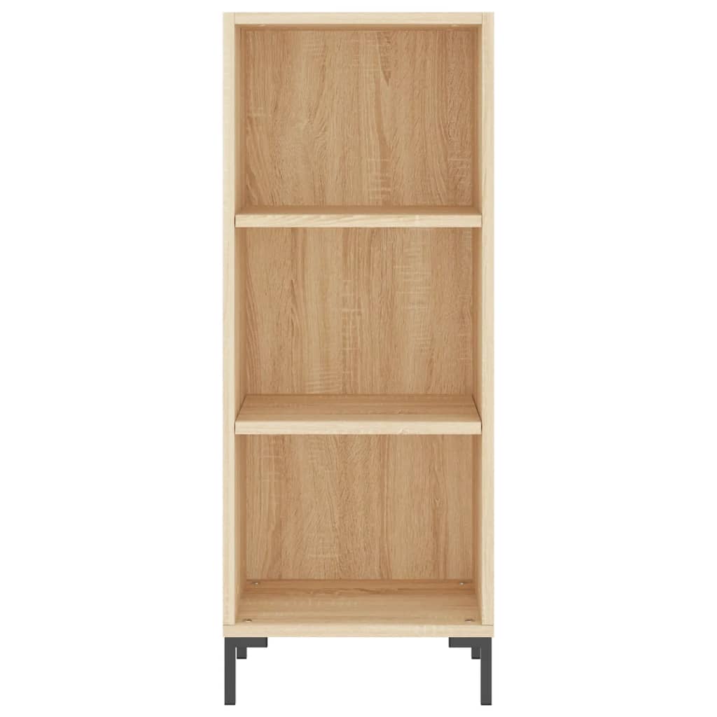 vidaXL Aparador de madera contrachapada roble Sonoma 34,5x34x180 cm