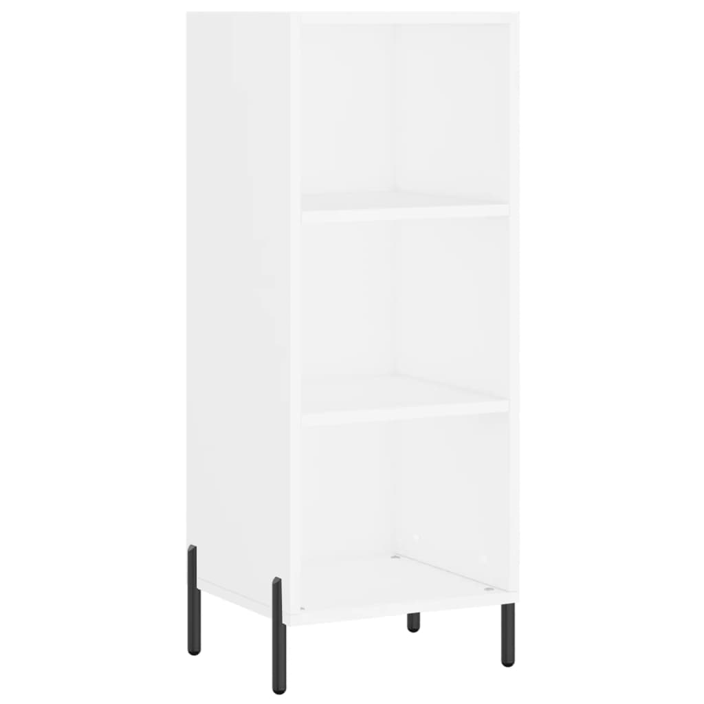 vidaXL Aparador alto madera contrachapada blanco 34,5x34x180 cm