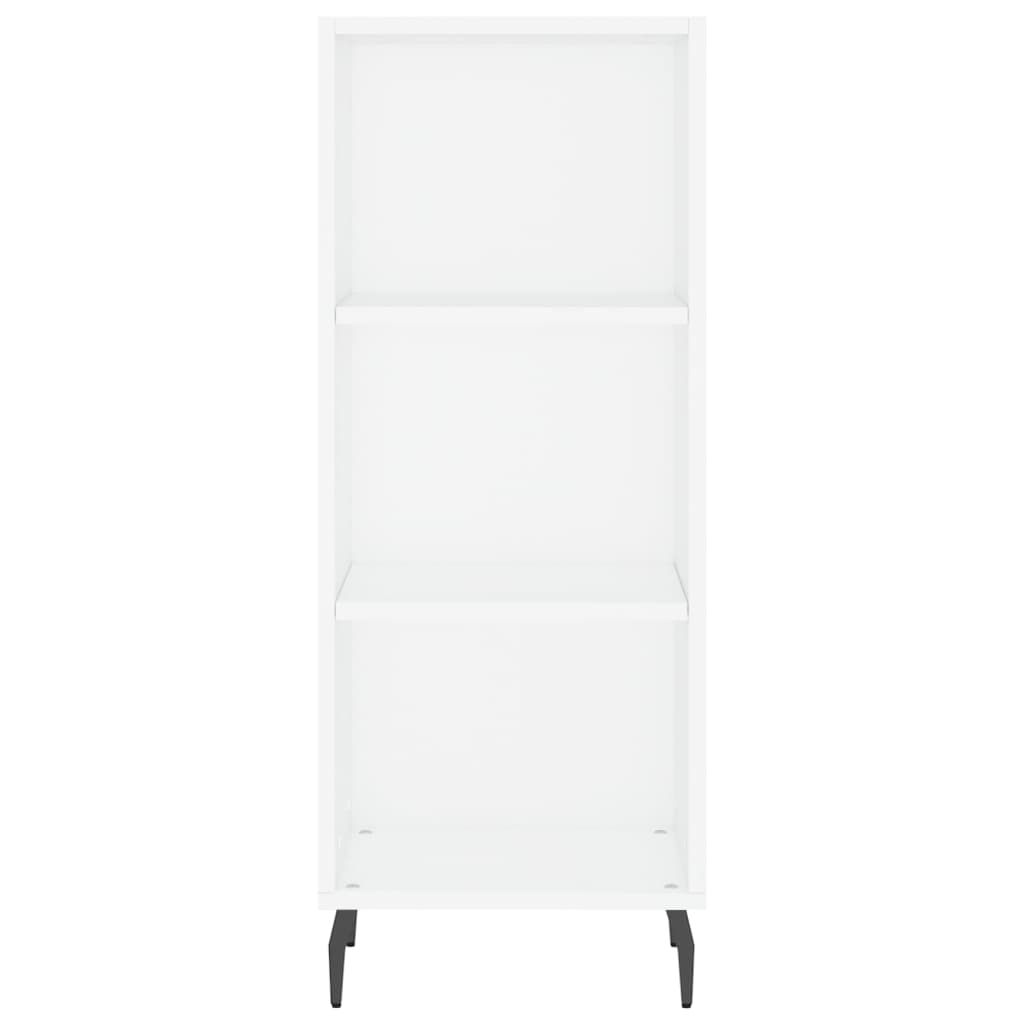 vidaXL Aparador alto madera contrachapada blanco 34,5x34x180 cm