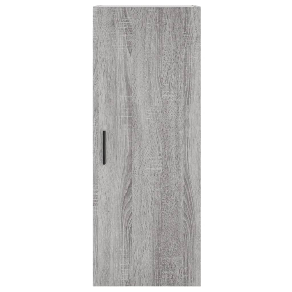 vidaXL Aparador alto madera contrachapada gris Sonoma 34,5x34x180 cm