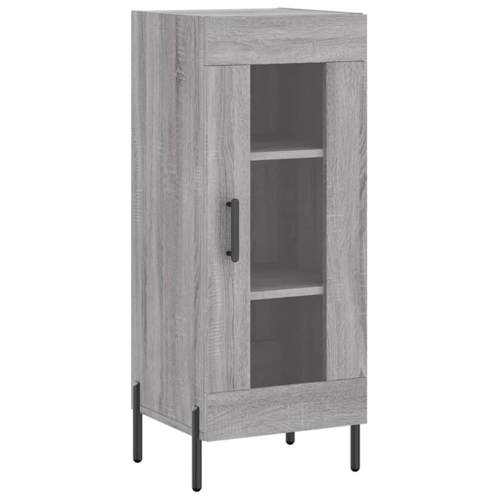 vidaXL Aparador alto madera contrachapada gris Sonoma 34,5x34x180 cm