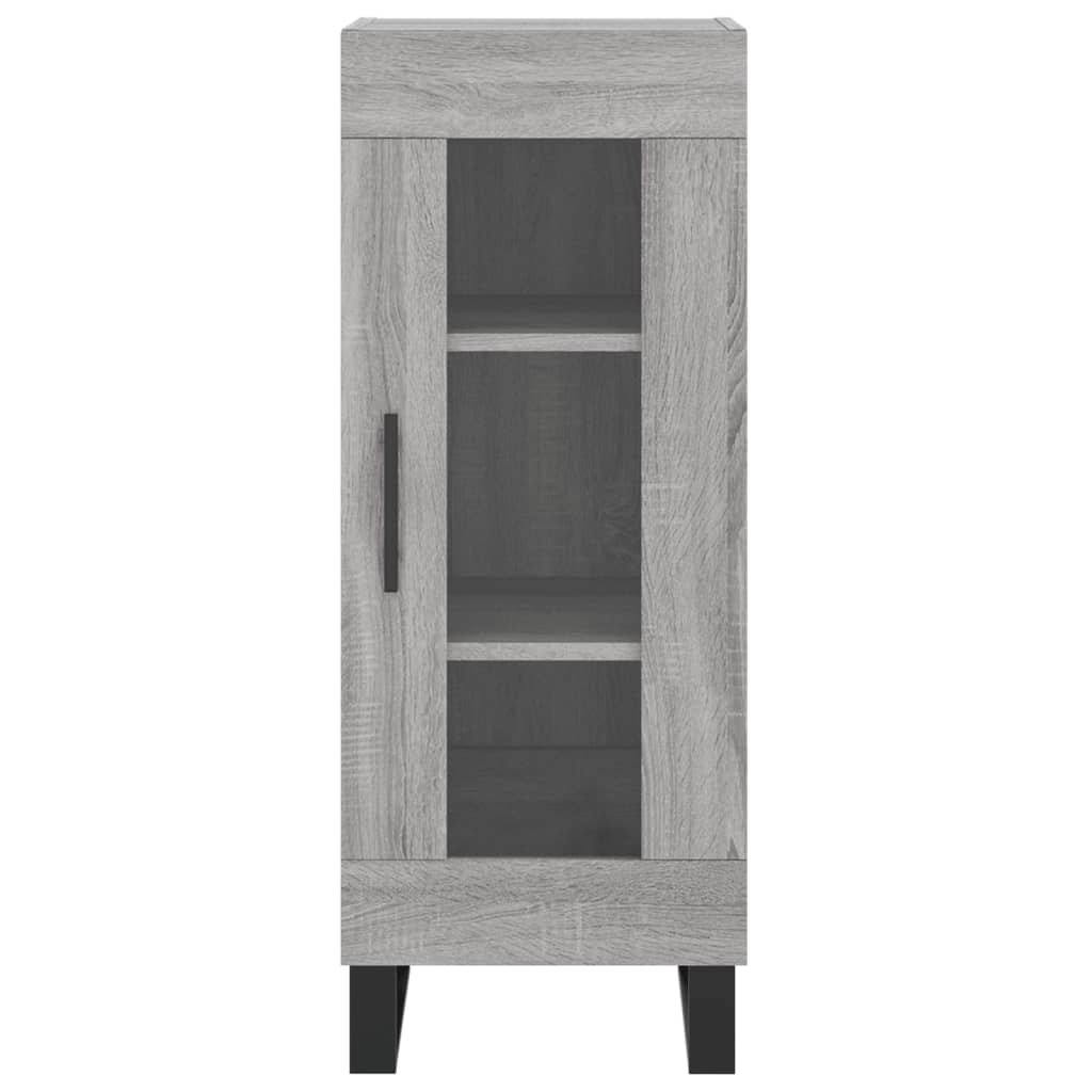 vidaXL Aparador alto madera contrachapada gris Sonoma 34,5x34x180 cm