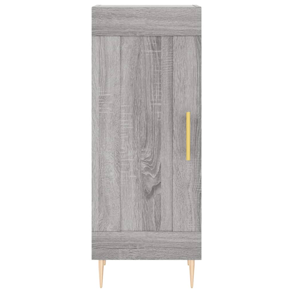 vidaXL Aparador alto madera contrachapada gris Sonoma 34,5x34x180 cm