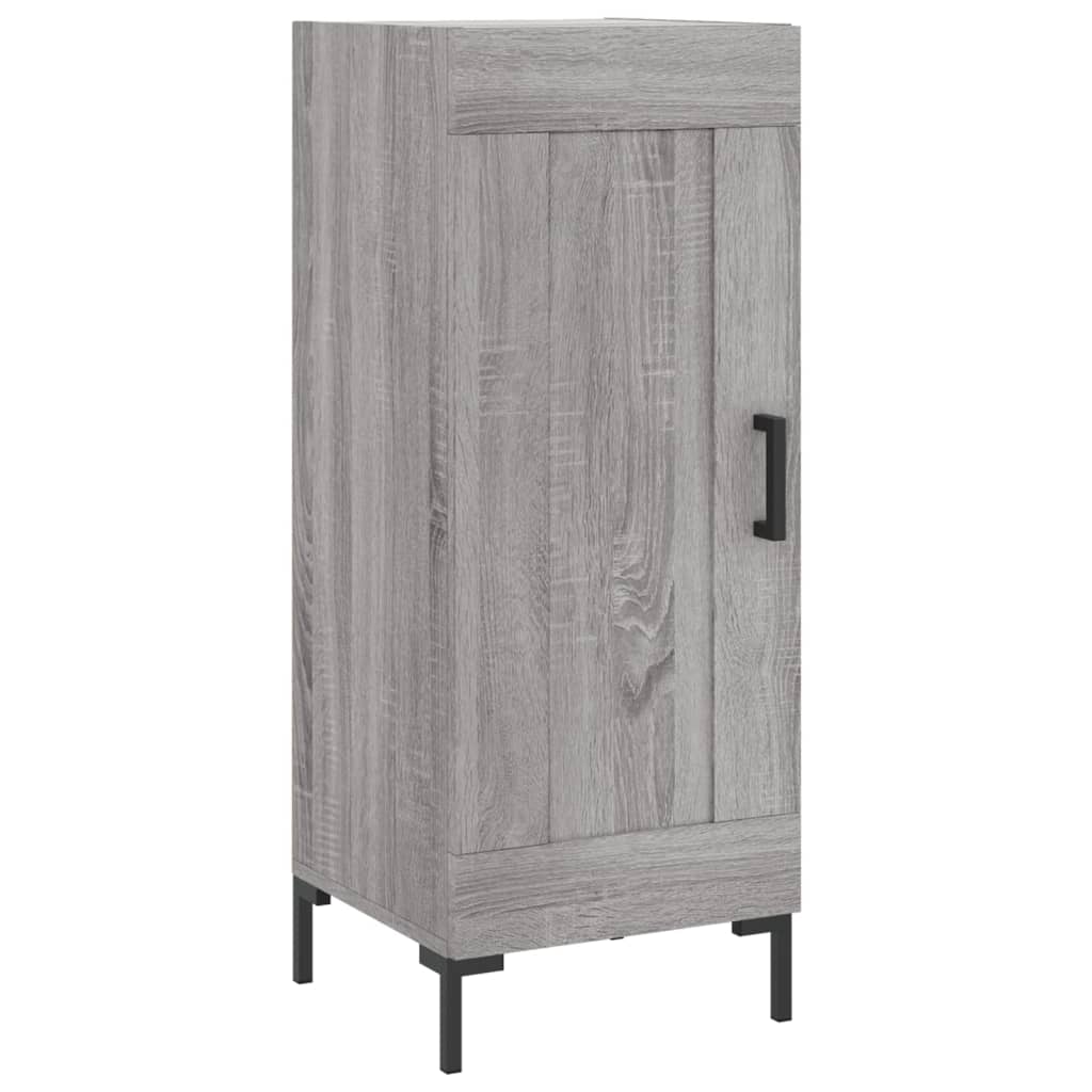 vidaXL Aparador alto madera contrachapada gris Sonoma 34,5x34x180 cm