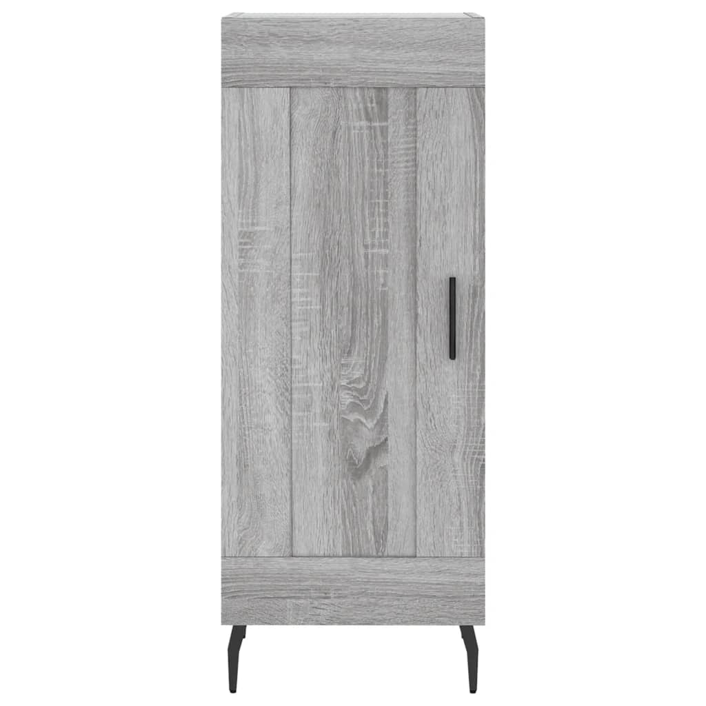 vidaXL Aparador alto madera contrachapada gris Sonoma 34,5x34x180 cm