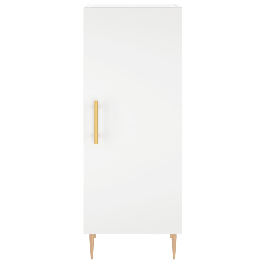 vidaXL Aparador alto madera contrachapada blanco 34,5x34x180 cm