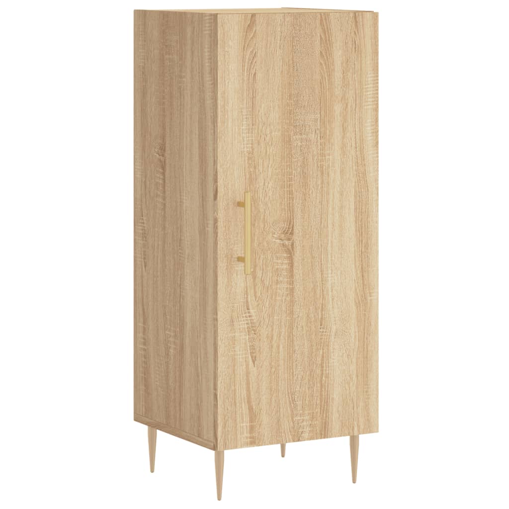 vidaXL Aparador de madera contrachapada roble Sonoma 34,5x34x180 cm