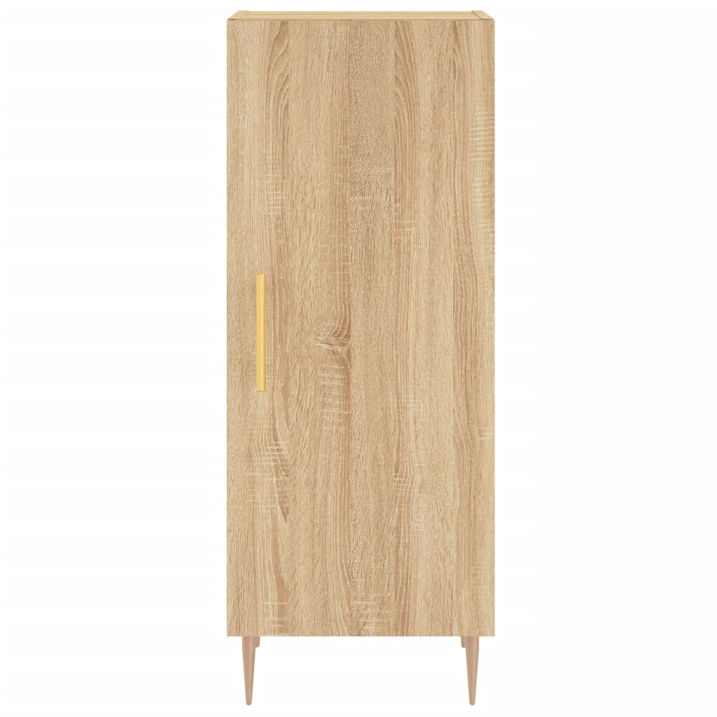 vidaXL Aparador de madera contrachapada roble Sonoma 34,5x34x180 cm