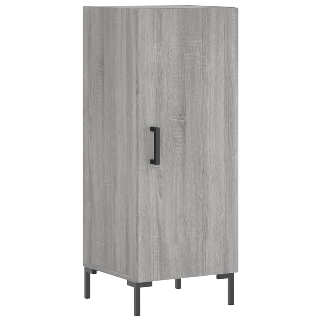 vidaXL Aparador alto madera contrachapada gris Sonoma 34,5x34x180 cm