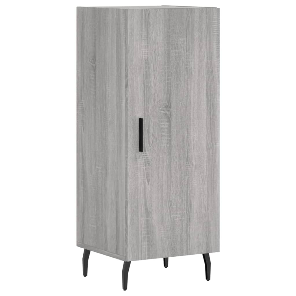 vidaXL Aparador alto madera contrachapada gris Sonoma 34,5x34x180 cm