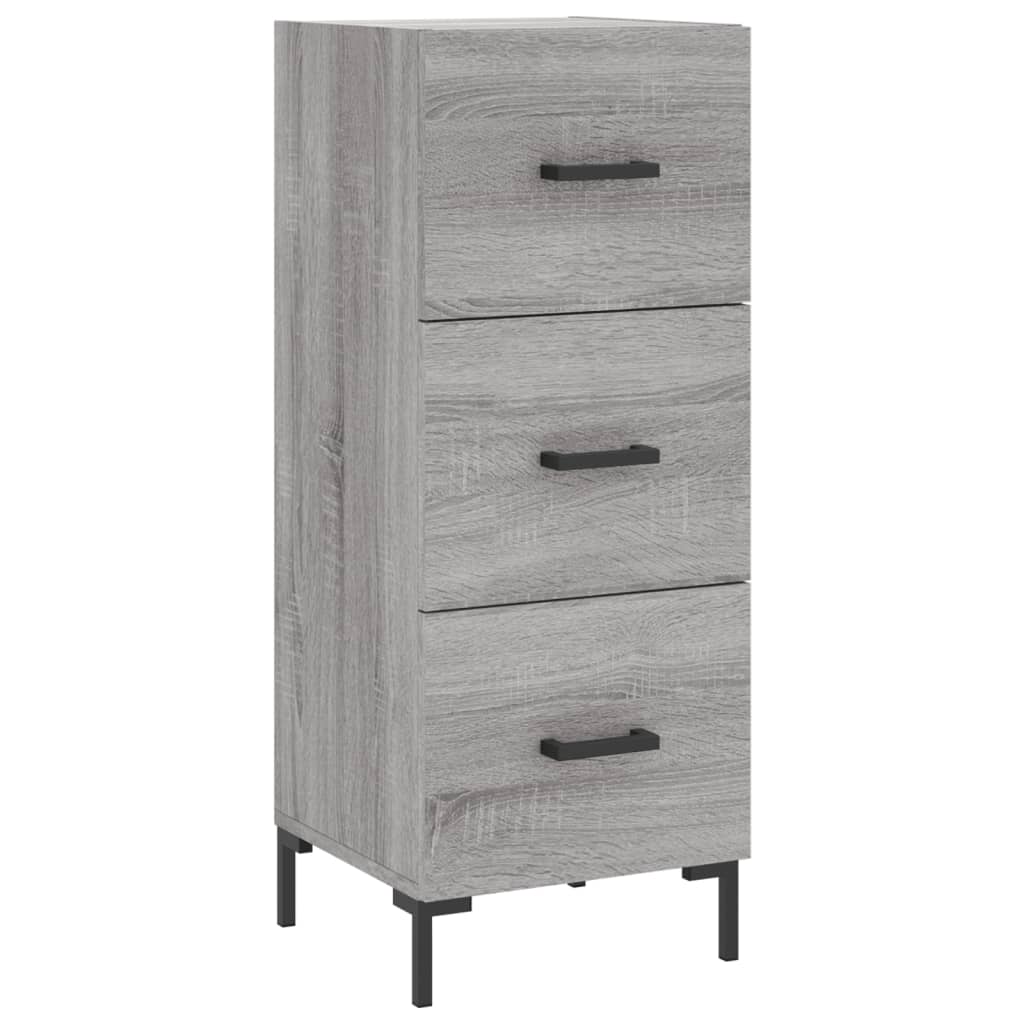 vidaXL Aparador alto madera contrachapada gris Sonoma 34,5x34x180 cm