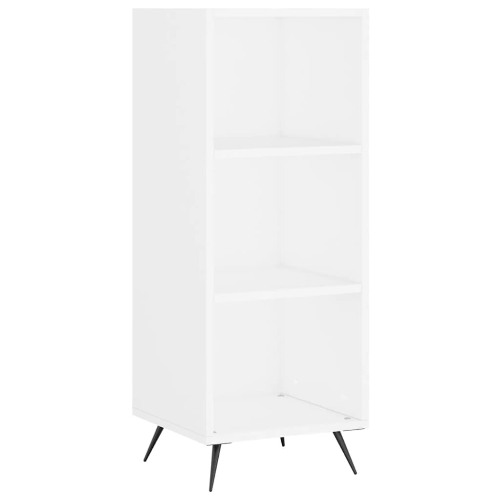 vidaXL Aparador alto madera contrachapada blanco 34,5x34x180 cm