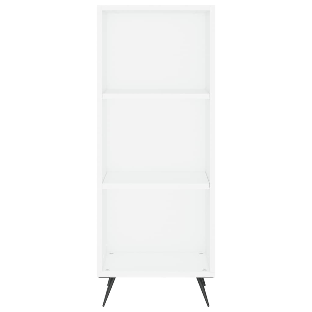 vidaXL Aparador alto madera contrachapada blanco 34,5x34x180 cm