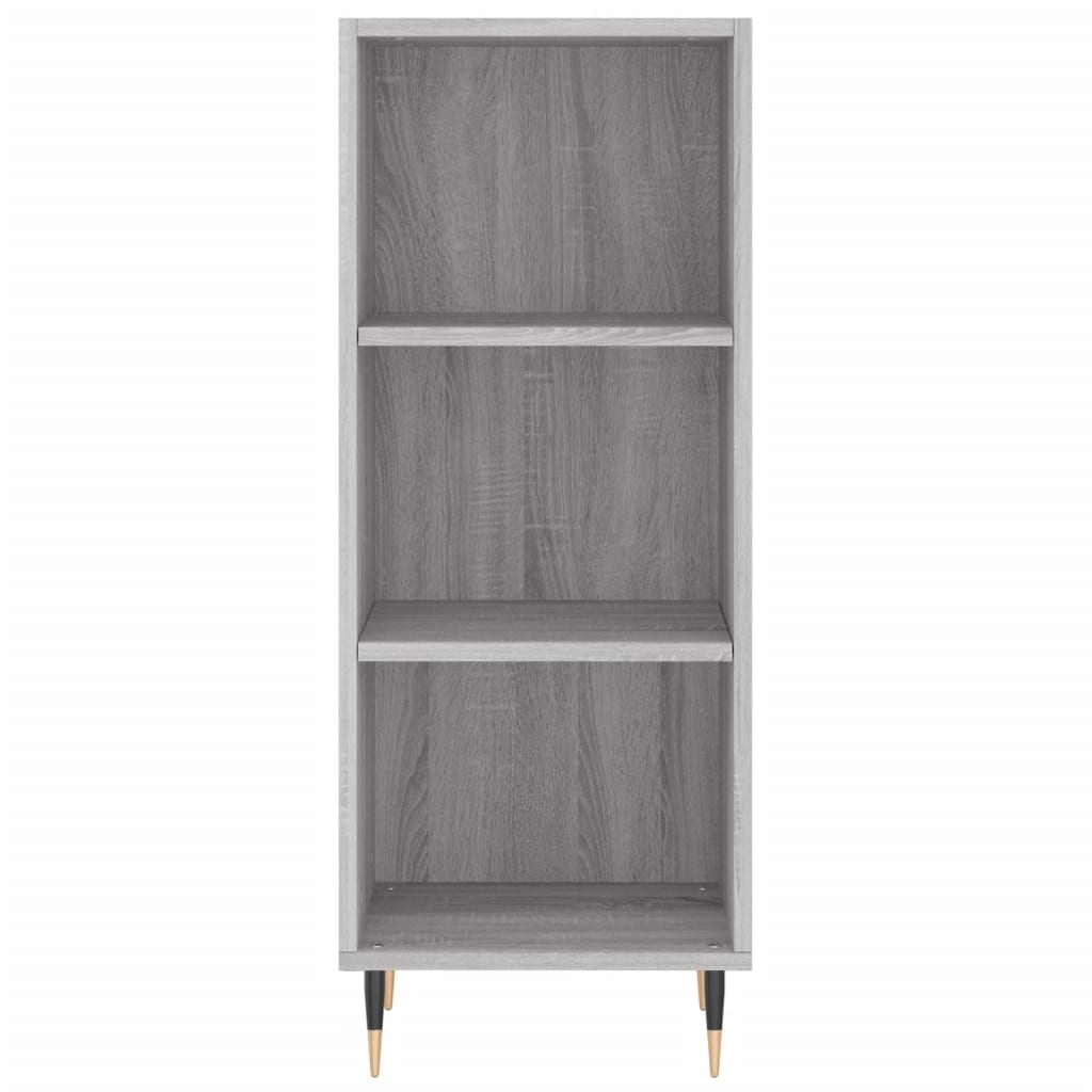 vidaXL Aparador alto madera contrachapada gris Sonoma 34,5x34x180 cm