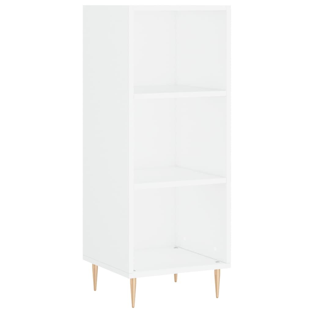 vidaXL Aparador alto madera contrachapada blanco 34,5x34x180 cm