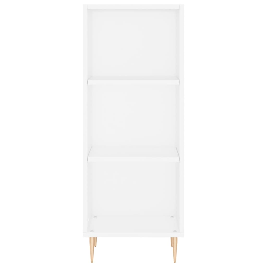 vidaXL Aparador alto madera contrachapada blanco 34,5x34x180 cm