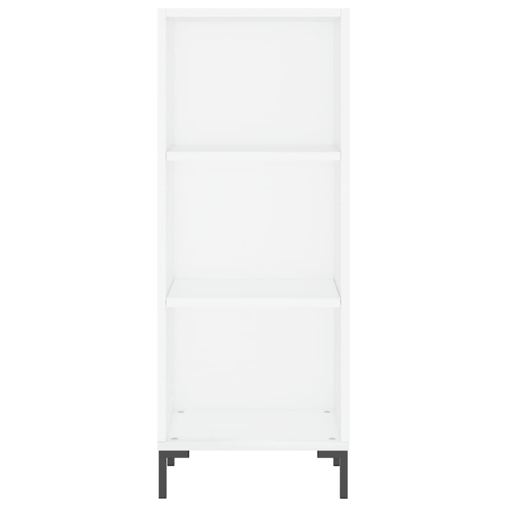 vidaXL Aparador alto madera contrachapada blanco 34,5x34x180 cm