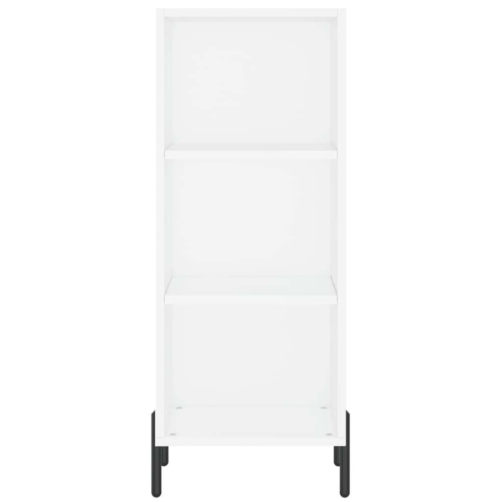 vidaXL Aparador alto madera contrachapada blanco 34,5x34x180 cm