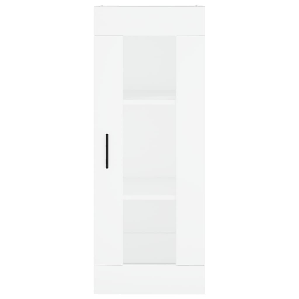 vidaXL Aparador alto madera contrachapada blanco 34,5x34x180 cm