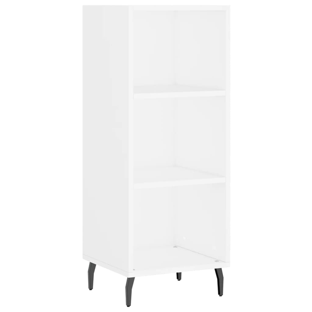 vidaXL Aparador alto madera contrachapada blanco 34,5x34x180 cm