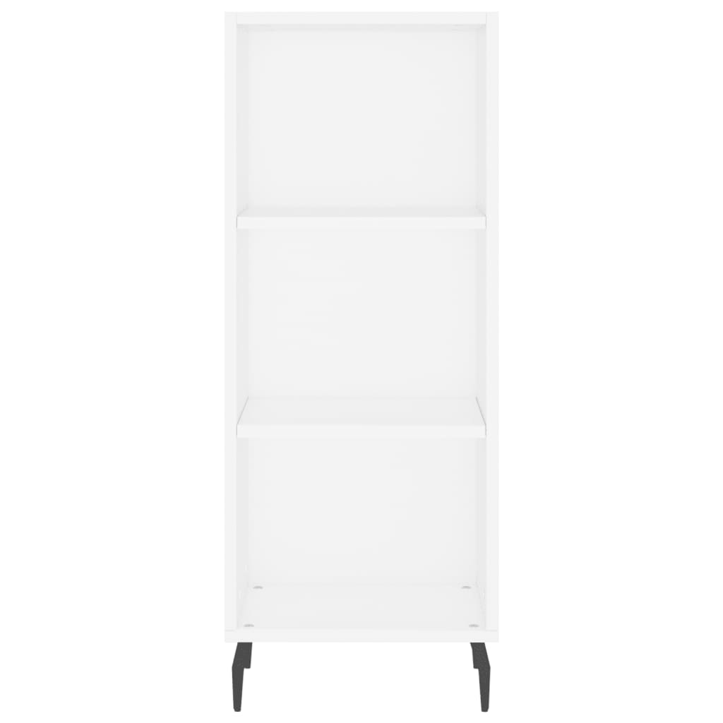 vidaXL Aparador alto madera contrachapada blanco 34,5x34x180 cm