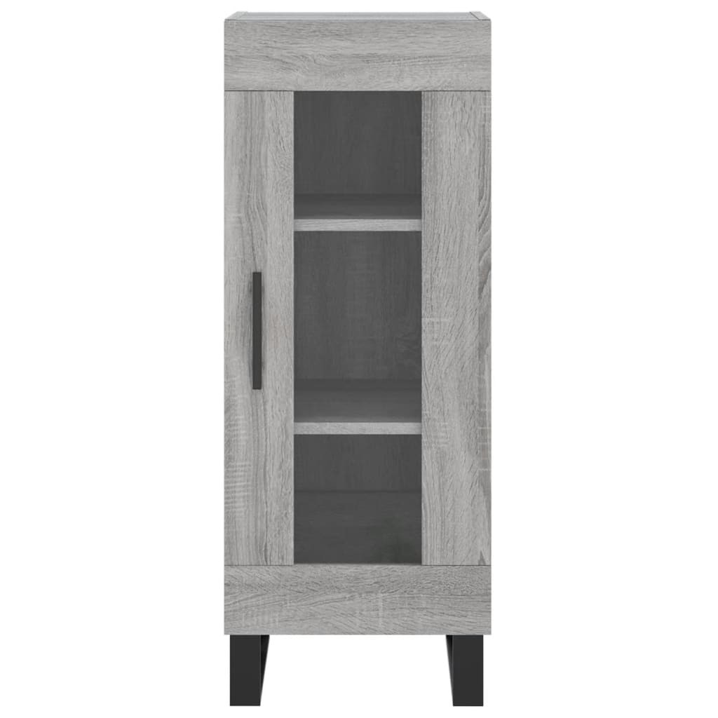 vidaXL Aparador alto madera contrachapada gris Sonoma 34,5x34x180 cm